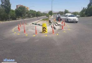 نصب بیش از ۱۰۰۰ مورد تجهیزات ترافیکی در معابر جنوب غرب تبریز