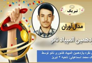 کسب مدال نقره یازدهمین دوره المپیاد نانو کشور توسط دانش آموز تبریزی