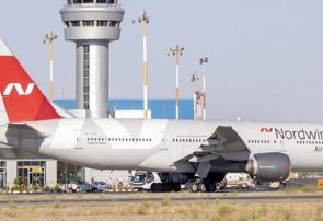 هواپیمای ۷۷۷ روسیه در فرودگاه تبریز به زمین نشست